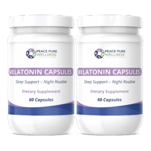 Melatonin Capsules (2 Bottles, 60 Capsules)